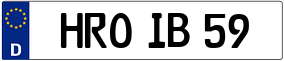 Trailer License Plate